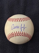 AARON JUDGE AUTOGRAPHED SIGNED RAWLINGS OML BASEBALL MLB NEW YORK YANKEES STAR