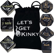 7 pcs Sexy Dice Game for Couples Date Night Adult Foreplay Fun Gift