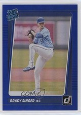 2021 Panini Donruss Rated Rookies Holo Blue Brady Singer #51 h1f