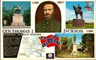 Vintage  Postcard  Civil War Confederate General Thomas Stonewall Jackson