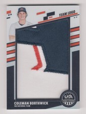 2026 PANINI STARS & STRIPES PRIZM USA TEAM LOGO PATCH COLEMAN BORTHWICK 16/24
