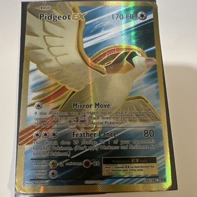 The Pokémon Company Pidgeot EX 104/108 Evolutions Ultra Rare Full Art Holo Eng