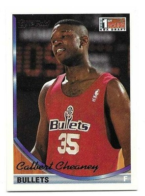 CALBERT CHEANEY 1993-94 TOPPS GOLD ROOKIE CARD EX-MT+ CONDITION