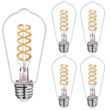 4 PCS Dimmable Vintage LED Edison Bulbs, 6W Equivalent 60 Watt, 2700k 4pack