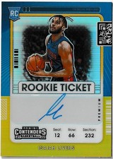 2021-22 Panini Contenders Rookie Ticket Auto Gold /10 Isaiah Livers Pistons