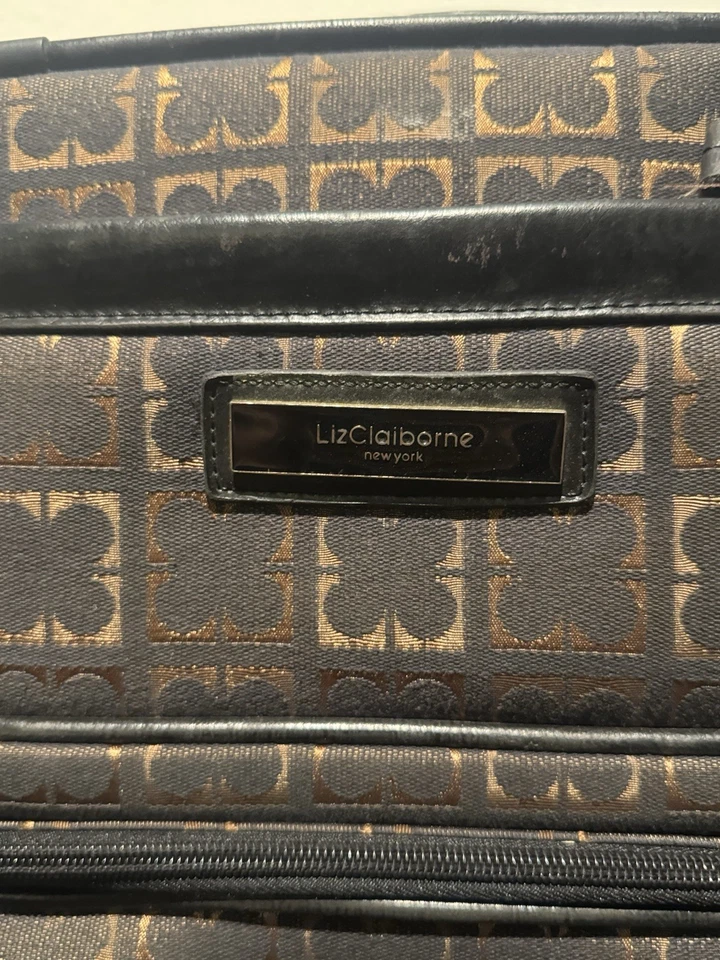 Bolsa de equipaje de viaje con ruedas Liz Claiborne 20 patrón de hojas de trébol Foto 4 de 4