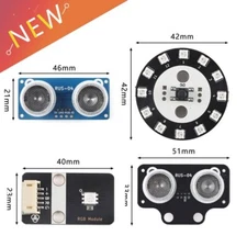 Water Light 12Bit RGB Lamp Ring Paster Ultrasonic Module Sensor Measure Distance