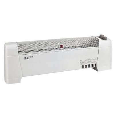 6'' 1500W White Baseboard Electric Wire Space Heater Utility Convection Warmer