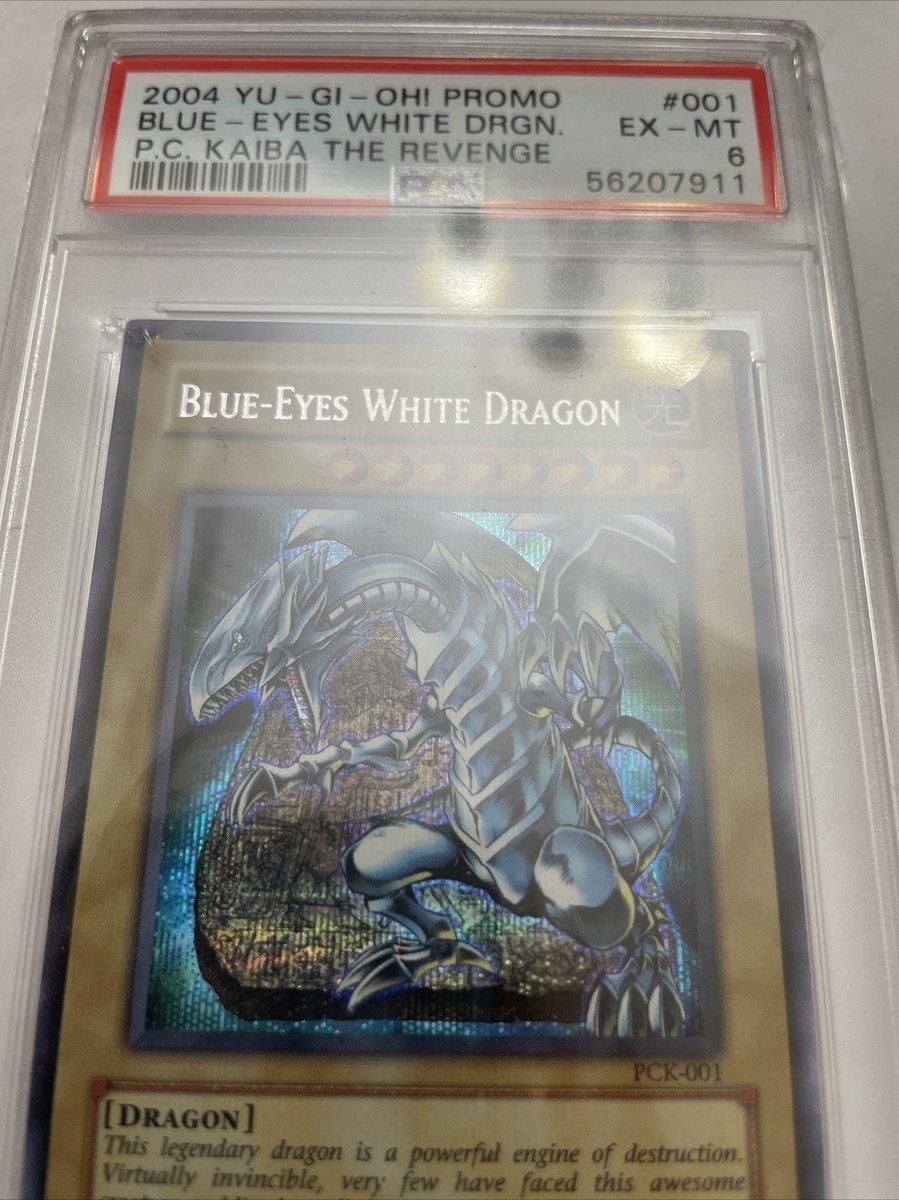 Blue Eyes White Dragon - 2004 Yu-Gi-Oh! Promo - PCK-001 - PSA 6 | eBay