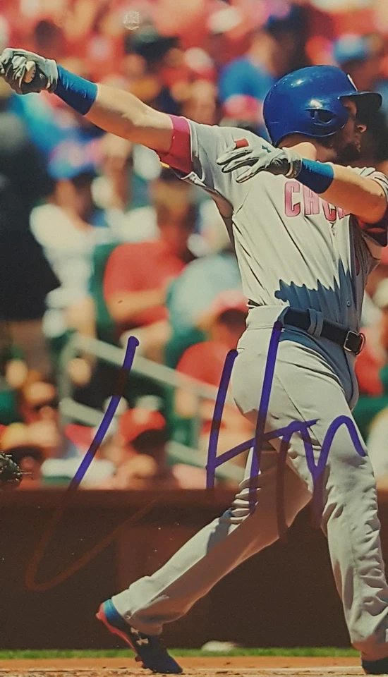 Ian Happ Signed Chicago Cubs 8x10 Photo - JSA-Witnessed COA & PROOF PHOTO - Image 3 of 4