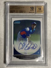 2013 Bowman Chrome Proapect Auto Carl Edwards Jr. BGS 10 Pristine