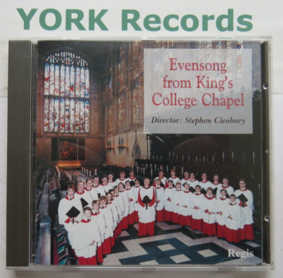 EVENSONG FROM KING'S COLLEGE CHAPEL - Stephen Cleobury - Excellent Con CD Regis