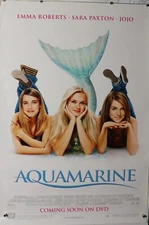 AQUAMARINE Movie POSTER 27"X40" Emma Roberts, JoJo, Sara Paxton  NOS (b980)