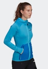 Adidas Terrex Tech Fleece H51467 Women light hooded hiking jacket Authentic NWT