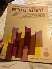 Robbins ALl Organ Series no. 11 Dixieland Favorites Sheet Music Book 1966