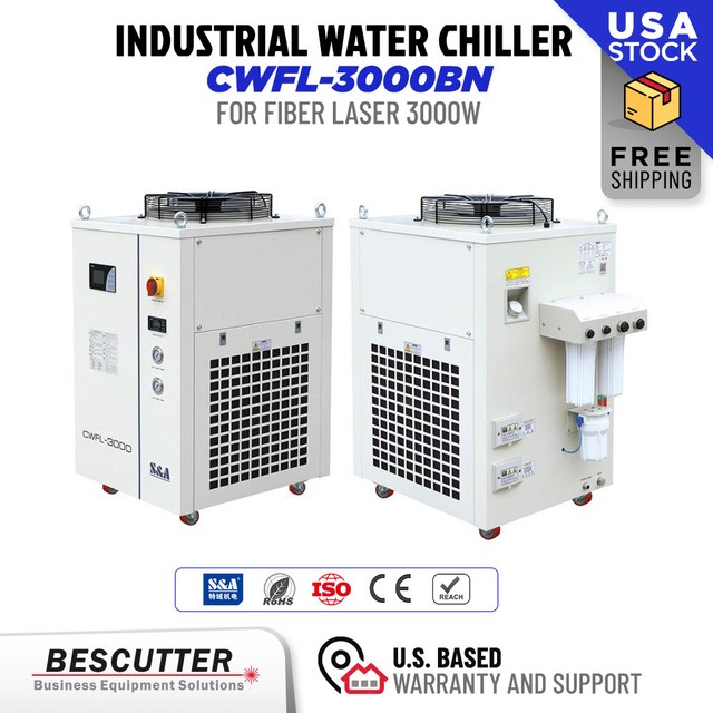 INDUSTRIAL REFRIGERATED WATER CHILLER CWFL3000 FOR FIBER LASER 3000W