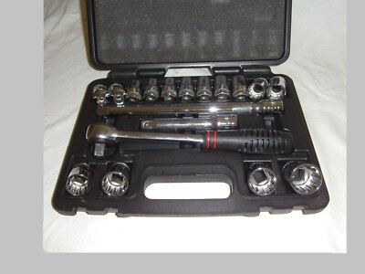 AHB Powerbuilt Knarren-,Ratschenkasten-Set 18 tlg. 1/2'' 