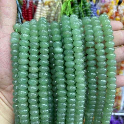 6x10mm Natural Stone Chalcedony Rondelle Spacer Loose Beads For Jewelry Making - Picture 36 of 48