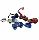 Vintage 1988 Tonka Toys Trucks Trailers State Fair Farms Fire Tree Service Lot