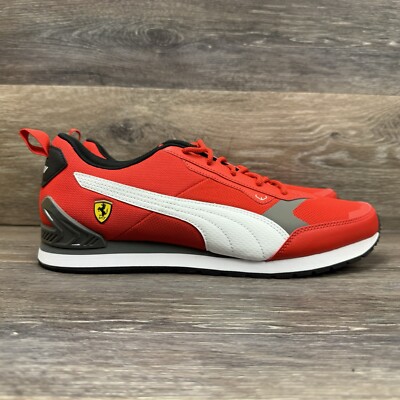 Puma Ferrari Track Racer Men s Size 11.5 Sneakers Running Shoes Red Lace up