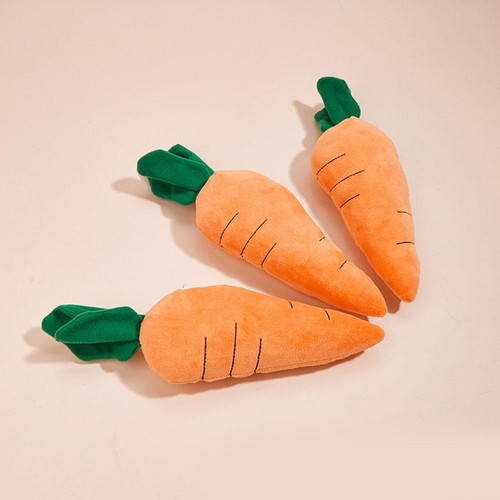 Carrot Dogs Squeaky Toy Bite Resistant Relieve Anxiety Toy. Dog Chew O4N2 C4C5 - Photo 9/12