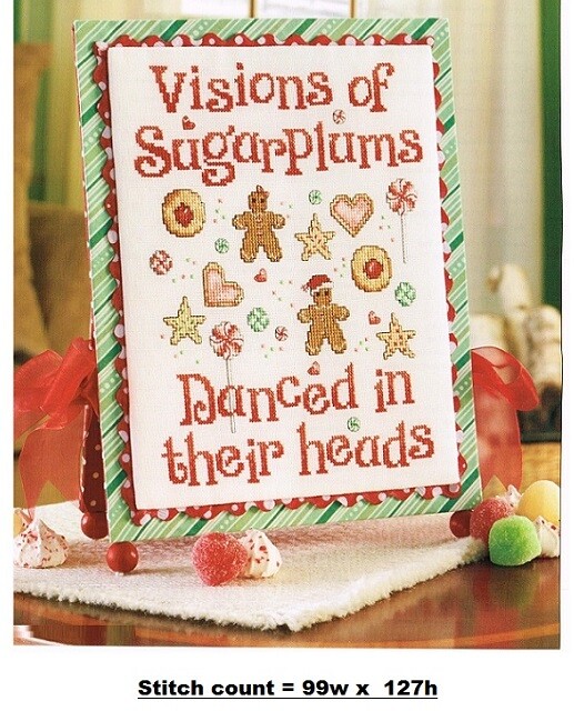 VISIONS OF SUGARPLUMS  CROSS STITCH PATTERN  ONLY   -   #951