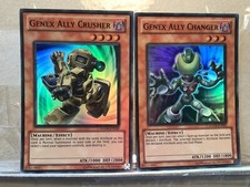 Two Super Rare ‘Genex Ally’ | Genex Ally Crusher & Changer | HA04-038&003| Mint