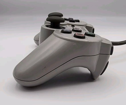 Official Sony PlayStation PS1 & PS2 Dual Shock Analog Controller, Gray  - Picture 3 of 6