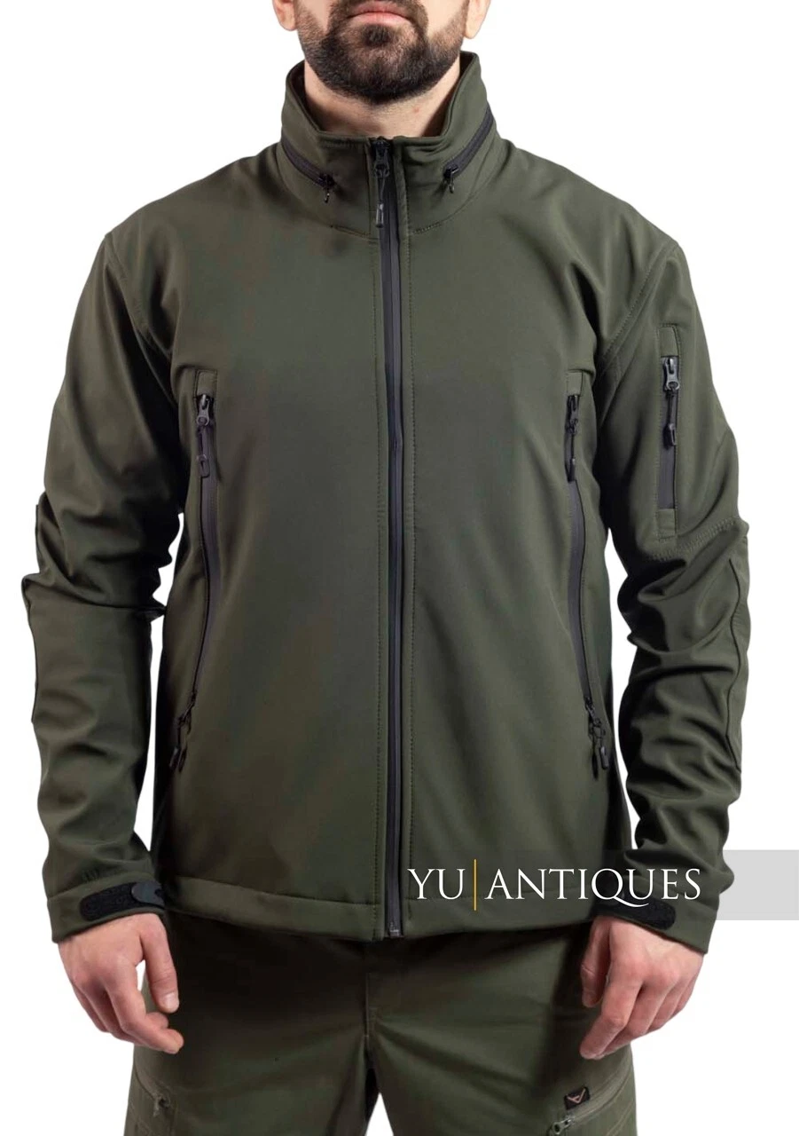 VAV Wear Tactical & Outdoor Hike Green Softshell Jacket Unisex Adult All Sizes