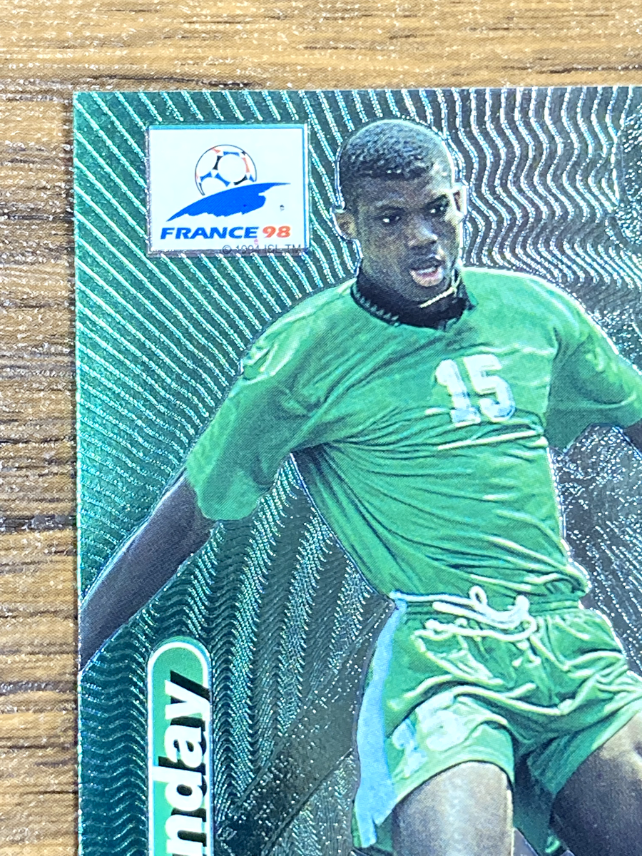 Free Shipping! Panini 1998 France World Cup Card #37 Sunday Oliseh