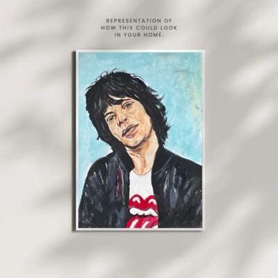 Mick Jagger Pop art print of Painting