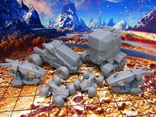 6 pc Lot Extreme Terrain ATV Vehicles Scatter Terrain Scenery Miniature