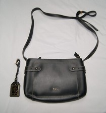 polo ralph lauren purse black leather crossbody