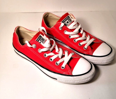 Converse Chuck Taylor All Star M9696 Low Top Canvas Sneakers Red Size M5.5/W7.5