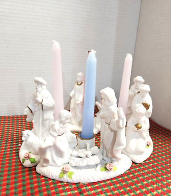 Especially for You Expressions of Faith Nativity with Candles Christmas Decor