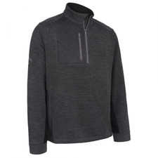 Image of Callaway Golf Mens 1/4 Zip Heather Stripe Fleece - colour options CGKFC013