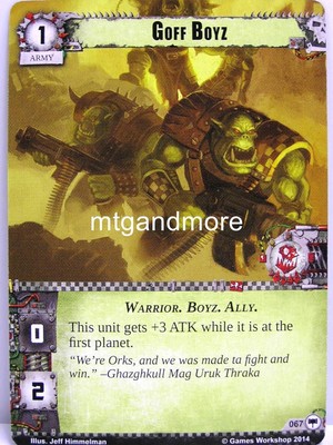 Warhammer 40000 Conquest LCG - Goff Boyz  #067 - Base Set