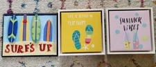 Beach Pool Deck Patio Fence Signs Lot Of  3