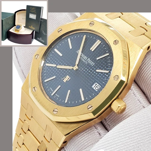 Audemars Piguet Royal Oak 39mm Jumbo Extra Thin 15202BA Yellow Gold Box Papers