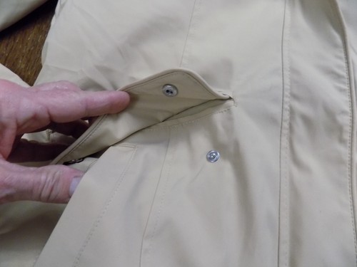 Lands' End 3 in 1 Systems Jacket Tan Zip out Quilted Vest Hooded Pockets S New - Picture 5 of 7