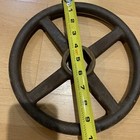 VINTAGE 10” CAST IRON STEAMPUNK SHUT OFF VALVE CANADA Wheel Art Crafts — photo 3