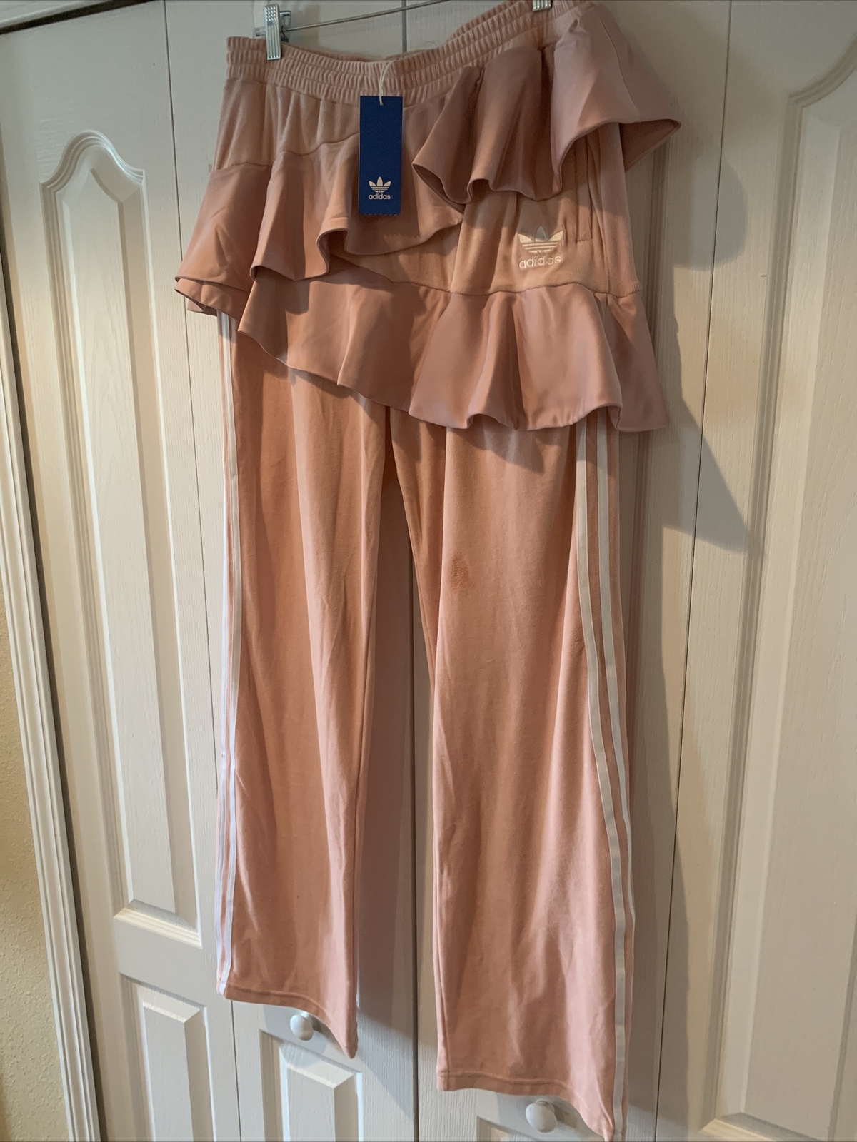 Adidas Originals Women's J Koo Pink Track Pants Sz L FT9892 NWT $110 image 3
