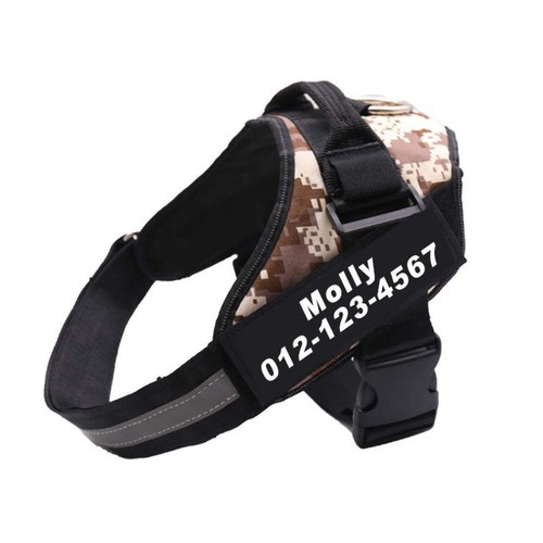 Personalised No Pull Dog Harness XXXS - XXL Small Medium Large Dogs Reflective - Picture 4 of 99