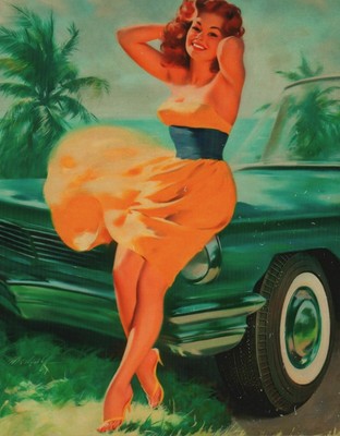POSTCARD /   ARTIST / MEDCALF / #0001 / WINDY DAY / 4 1/4'' X 5 1/2''