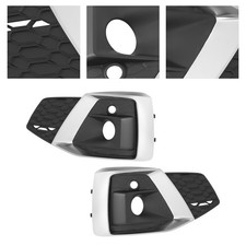 Pair Front Bumper Fog Light Fog Lamp Covers For 2020-2022 Audi A5 S5 Sportback Pair Front Bumper Fog Light Fog Lamp Covers For 2020-2022 Audi A5 S5 Sportback
