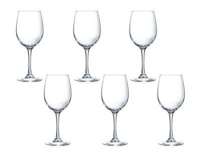 ARC 6 Glass Goblets La Cave Transparent Cl 48