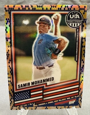 Samir Mohammed 2026 Panini Stars & Stripes Prizm Snakeskin SSP Case Hit!