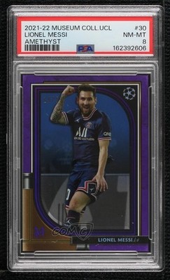 2021-22 Museum Collection UEFA Champions League Amethyst 14/99 Lionel Messi 1ar2