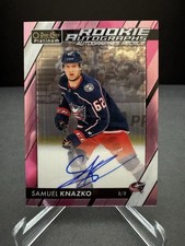 2023-24 O-Pee-Chee Platinum Samuel Knazko Rookie Autographs Matte Pink