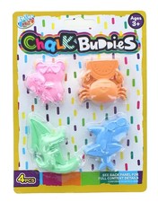 Shaped Sidewalk Chalk  4 Pack